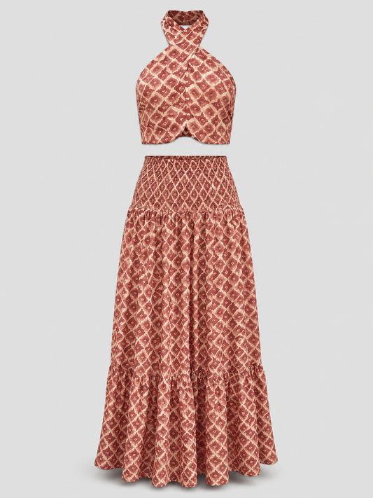 Elsa | Conjunto Elegante con Diseño de Hombros Descubiertos